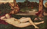 Ruhende Quellnymphe Lucas  Cranach